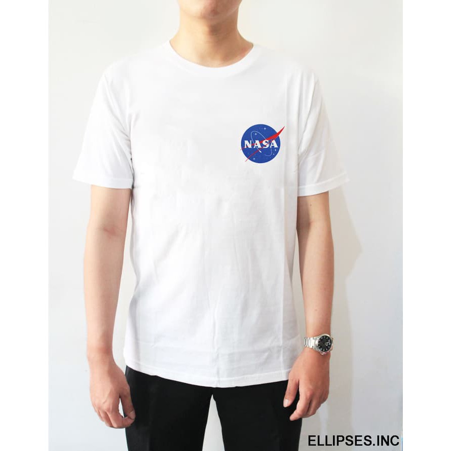 Tumblr Tee / T-Shirt / Kaos Pria Lengan Pendek Nasa Warna Putih