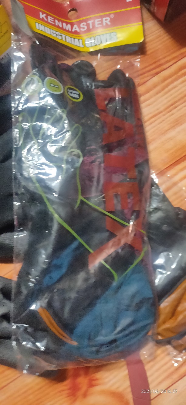 Kenmater Sarung Tangan Karet Hitam - Latex Hand Gloves