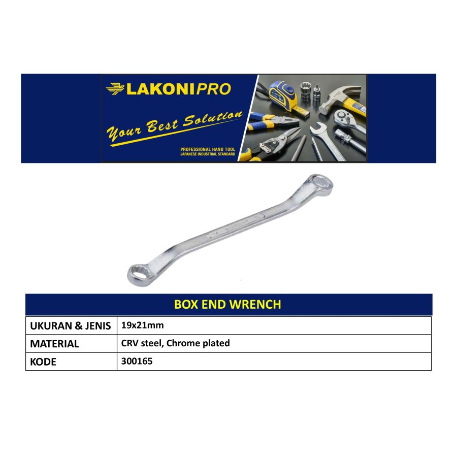 LAKONI PRO - 19x21mm BOX END WRENCH