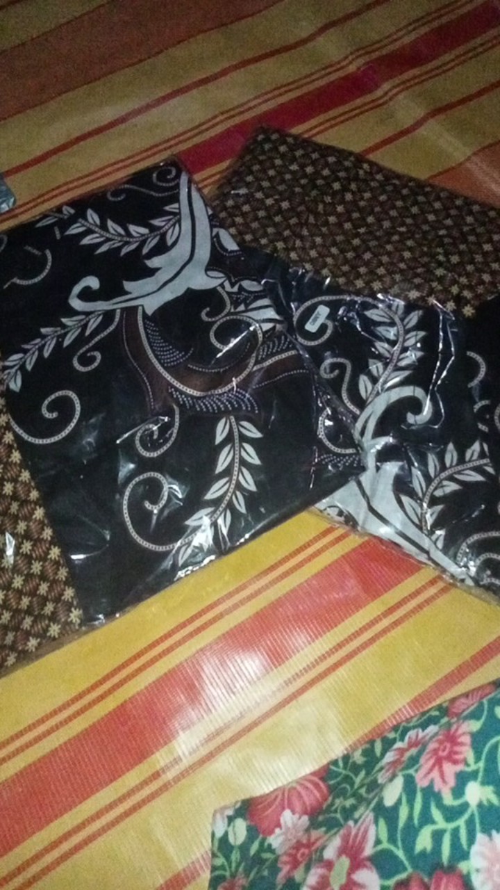 Gamis Batik Modern Murah Katun Halus Kombinasi Truntum, Ori Gamis Batik Pekalongan Big Size Jumbo