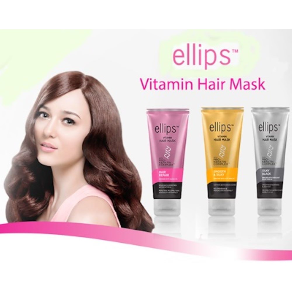 ELLIPS Vitamin Hair Mask Pro Keratin 120g. [ TUBE ]