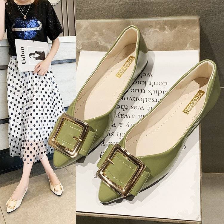  Sepatu  Flat  Shoes  Pointed Toe Model Korea Untuk  Wanita 