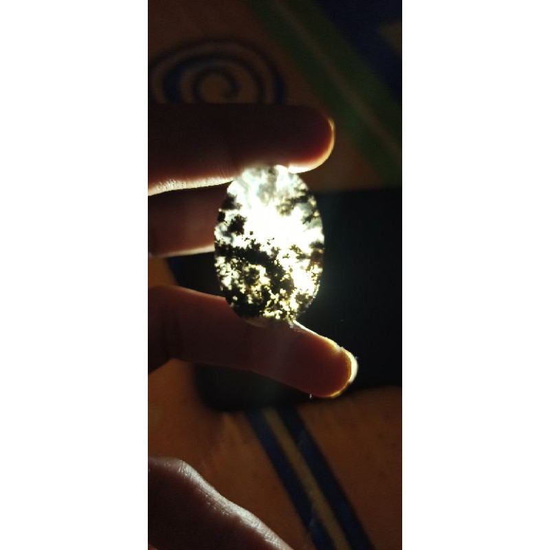 NATURAL BATU AKIK MOSS AGATE INDONESIA