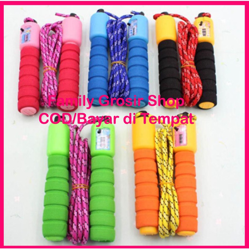 Tali Skipping Ada Counter / Penghitung Jump Rope Gym Olahraga Lompat Tali / Lompat Tali Colorful