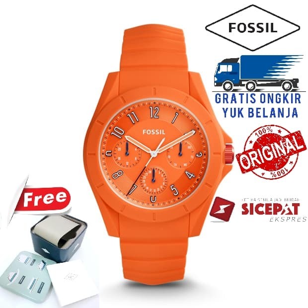 Cashback Jam Tangan Wanita Fossil ES5217 / ES4063 / ES5287 Baterai Strap Rubber Jam Tangan Wanita Ke