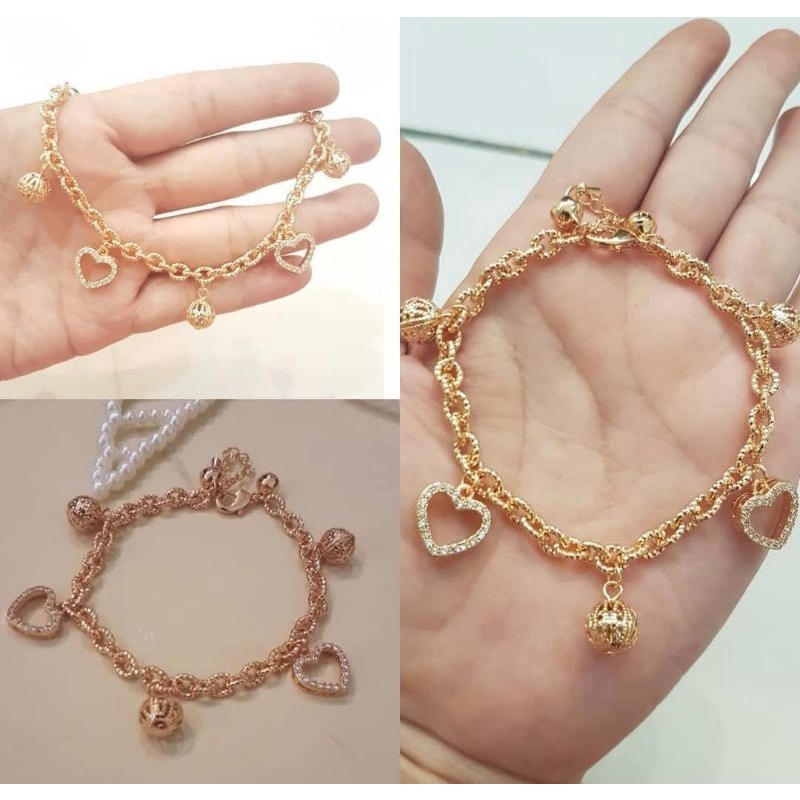 Gelang premium Lapis emas Gelang Krincingan 08 Anti Karat Anti Alergi Zircon Gold Premium Quality