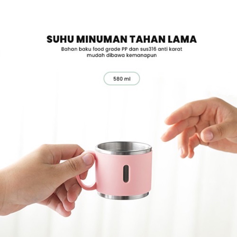 ASITA - TERMOS VACUM CUP FLASK GIFT BOX HAMPERS 500ml//TUMBLER BOTOL MINUM SET SULTAN