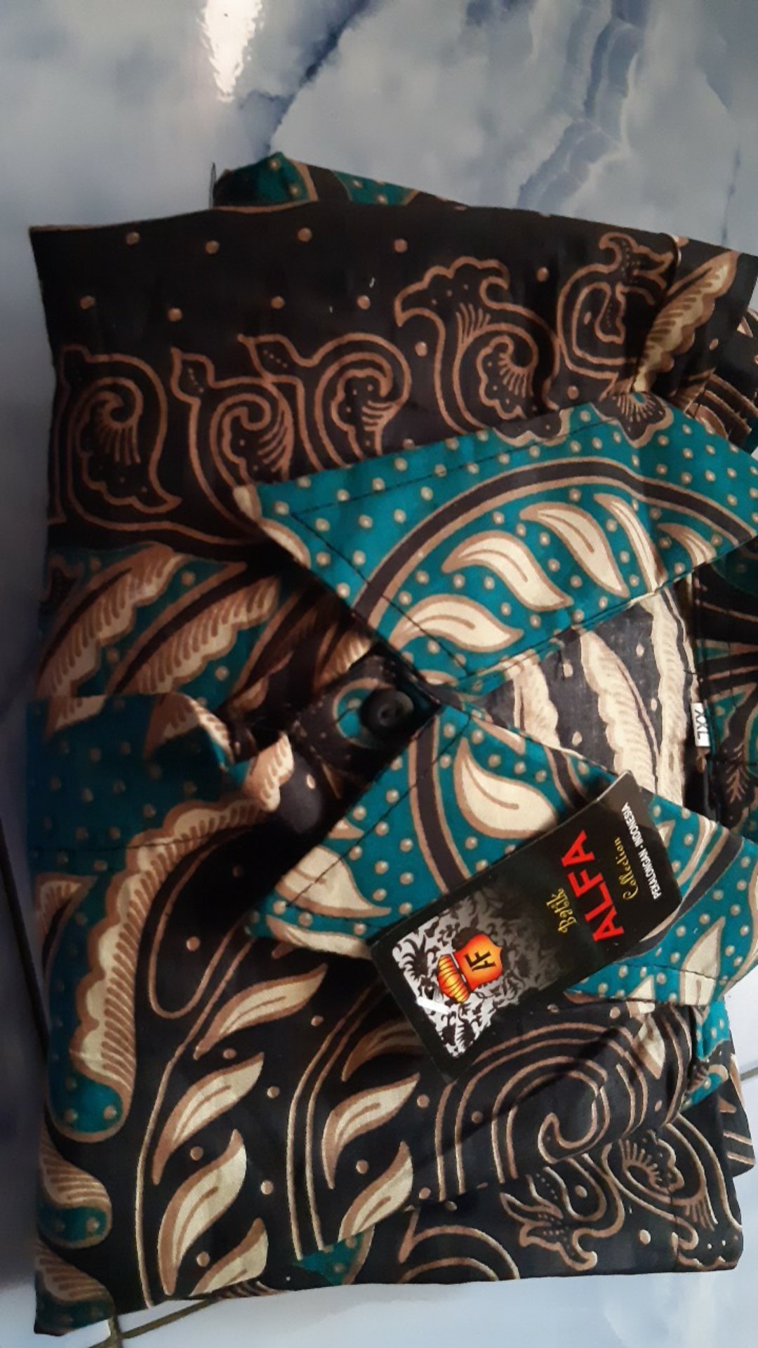 Atasan Batik~bswart Batik Hrb026 Kenongo Hem Pendek Padi Pekalongan Batik Pria Murah Modern Grosir 6