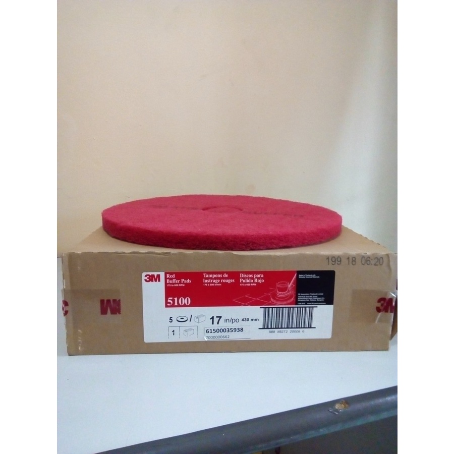 3M Buffing Pad Red 17 Inch / buffing pad merah 17