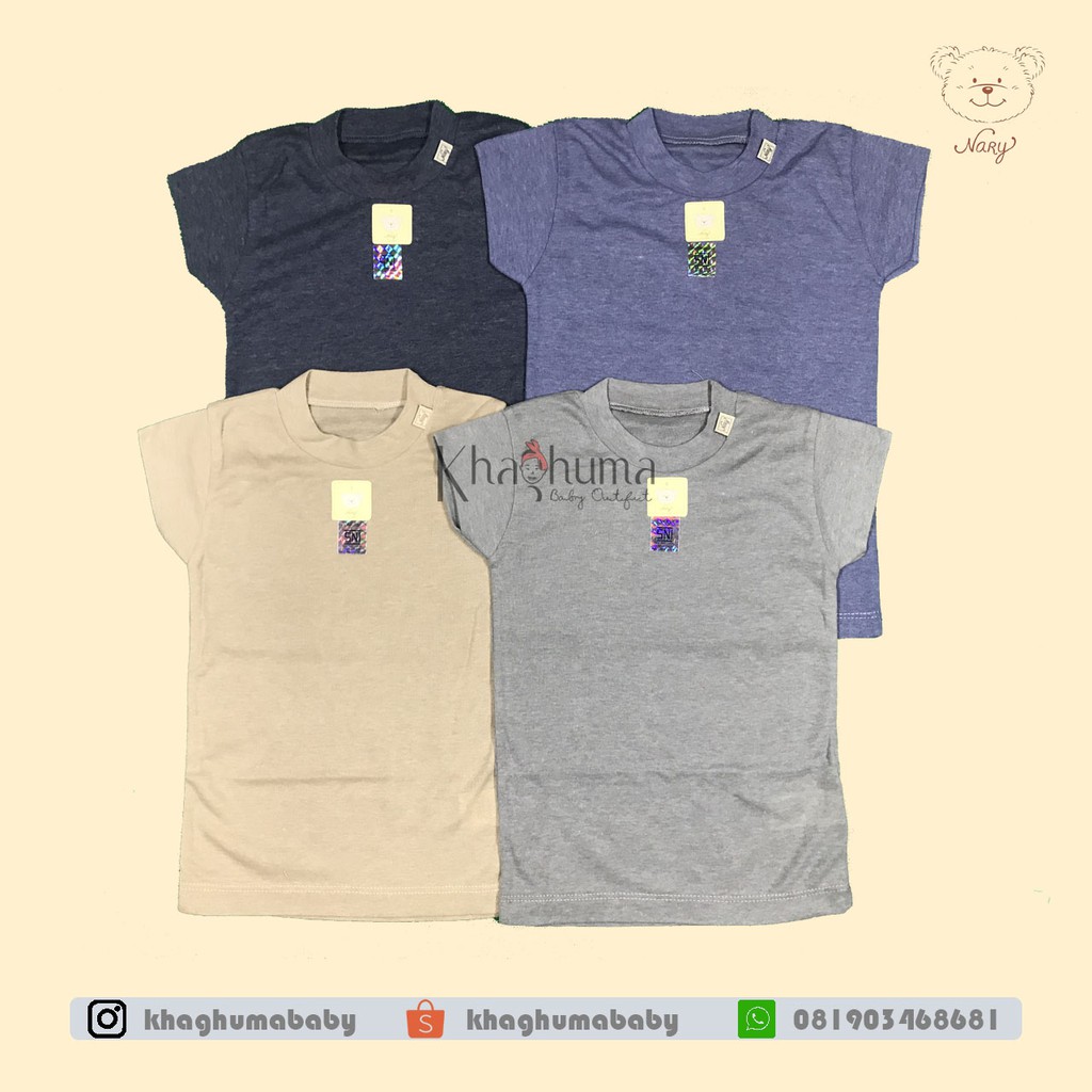 NARY Oblong rib tangan pendek Nary denim series (1-4 tahun)