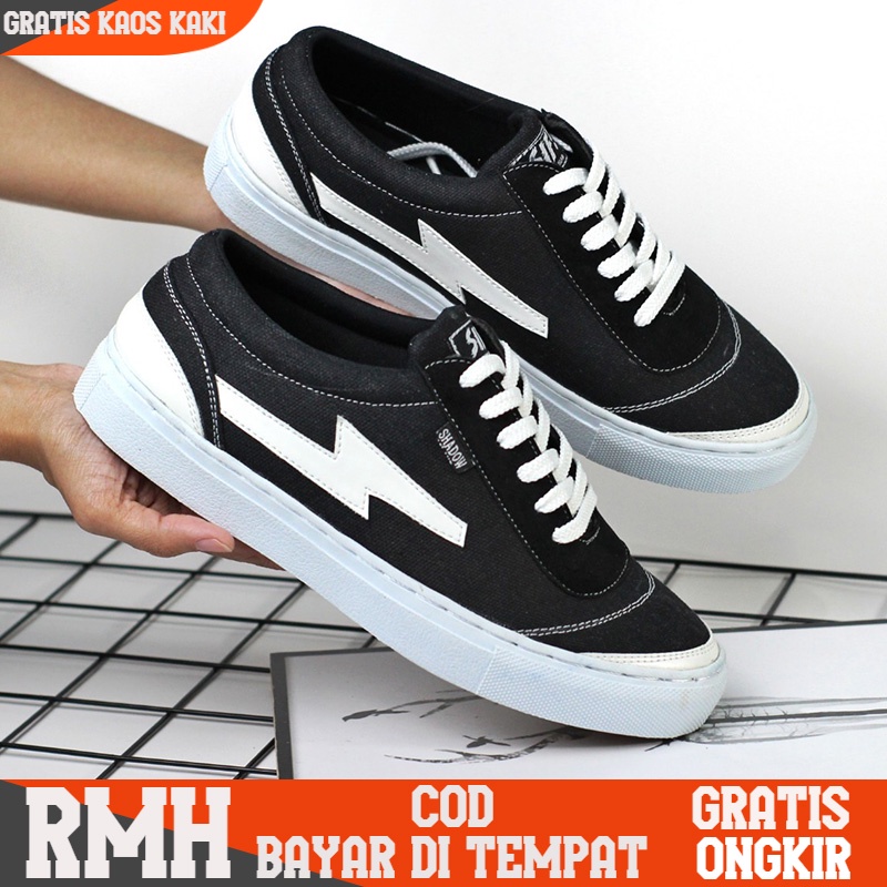 RMH X SIF Sepatu Kasual sneakers pria petir word division sepatu vulcanized pria jalan jalan hangout