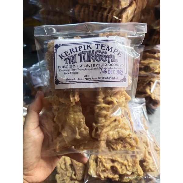 

Keripik Tempe Kemasan ekonomis Gurih teman makan dan nyemil