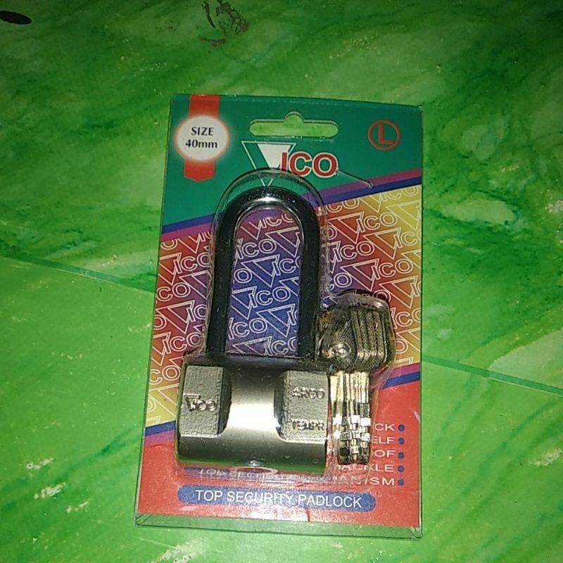 Gembok bulat Vico 40 mm gembok pintu pager 40mm leher panjang