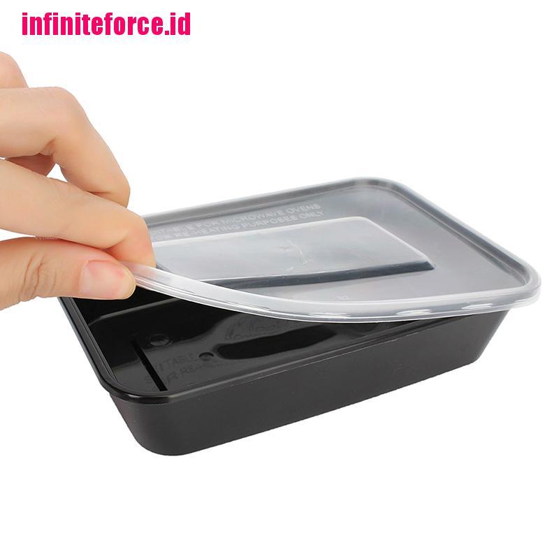 10pcs Kotak Makan Bento Model Dapat Dimasukan Microwave