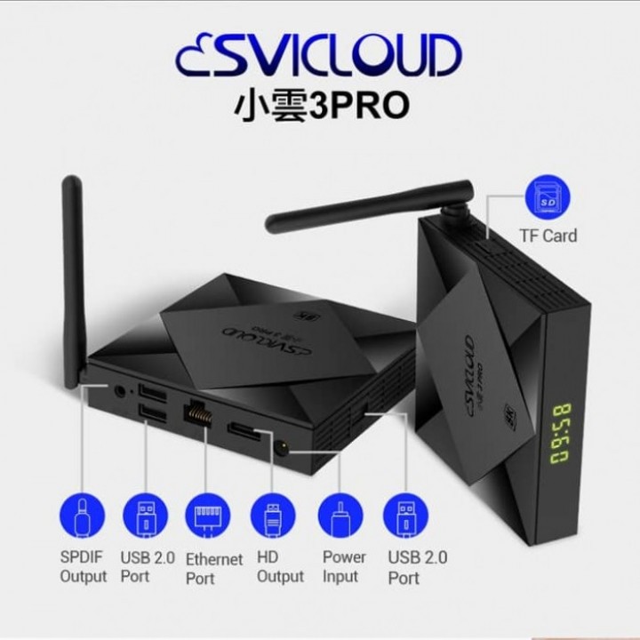 SVICLOUD 3 PRO - Android Box 4GB - 32GB - FREE WIRELESS MINI KEYBOARD