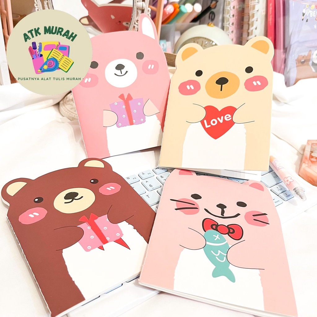 

notebook A6 mini zoo buku note diary lucu imut alat tulis kantor termurah perlengkapan kantor COD termurah bagus