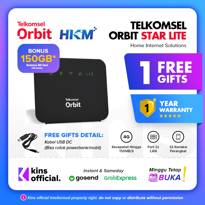 Modem Router Orbit Star Lite Modem WiFi 4G High Speed / HKM 0126 / HKM0126 / Telkomsel Orbit Star Lite Modem WiFi 4G High Speed