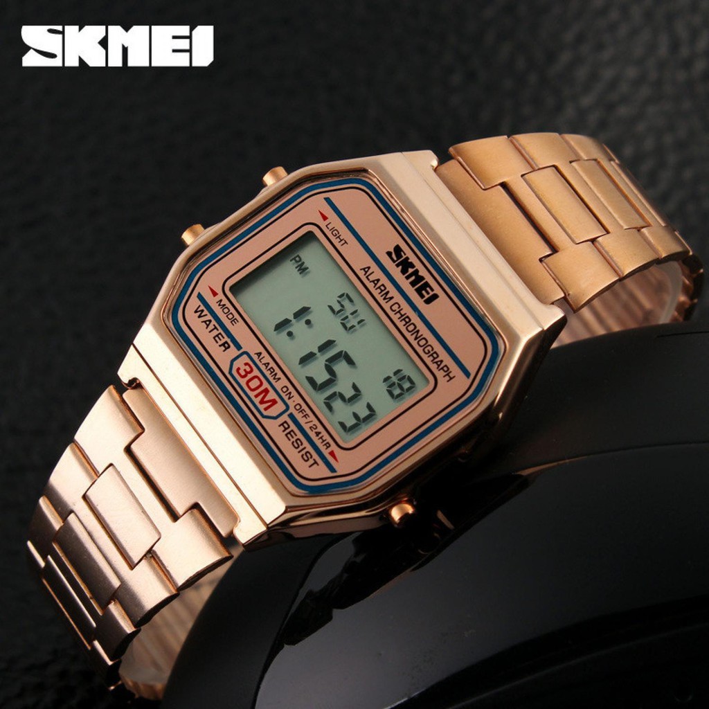 SKMEI Jam Tangan Digital Pria - DG1123 [Rose Gold]