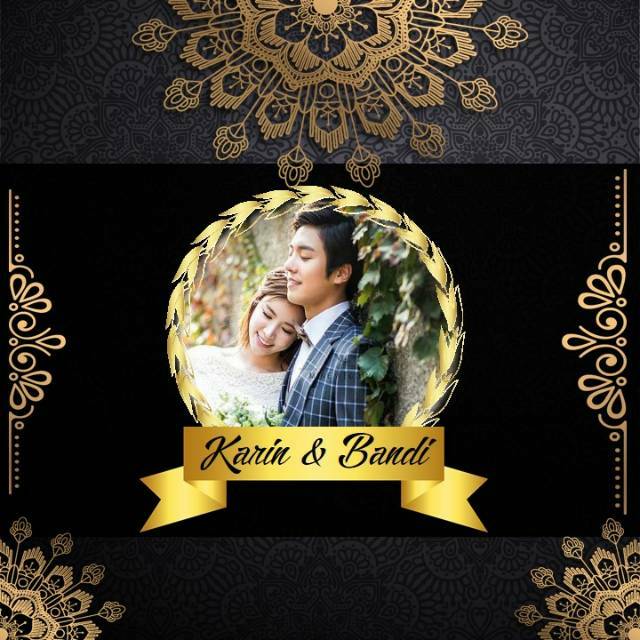 Video Undangan pernikahan Digital The Wedding Tema Gelap poto