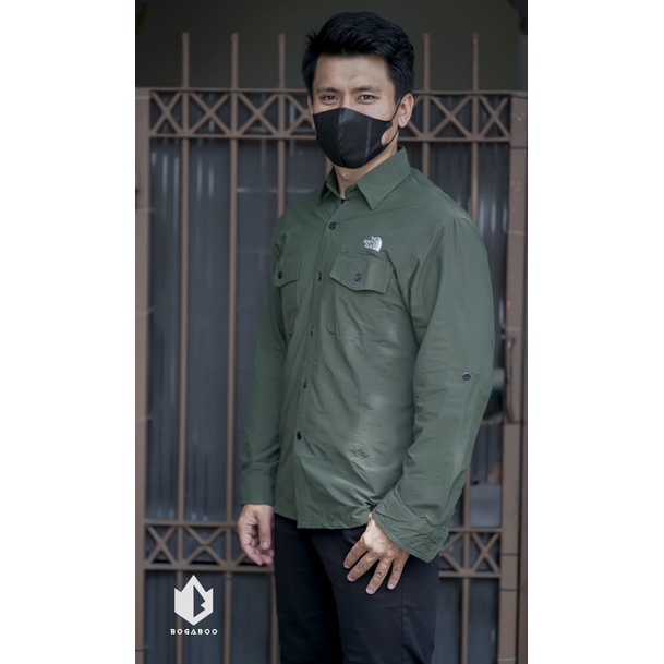 Bisa [COD] Kemeja Tactical Lengan Panjang Pria  - Kemeja Taktikal - Kemeja PDL - Baju PDL TNF - kemeja gunung - kemeja outdoor