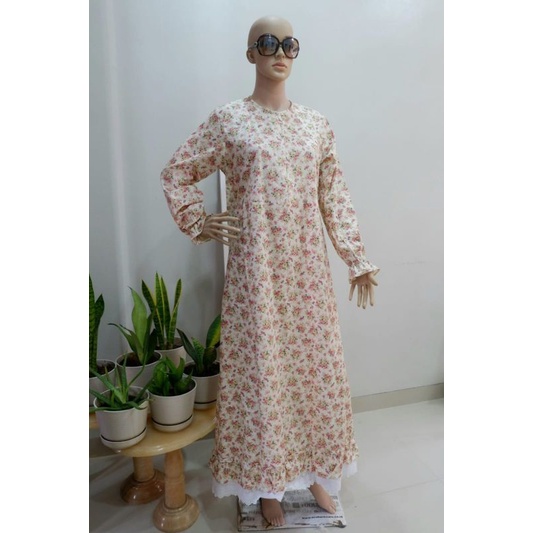 DASTER GAMIS RUFFLE BUSUI SEMATA KAKI TANGAN PANJANG GRATIS ONGKIR STORE