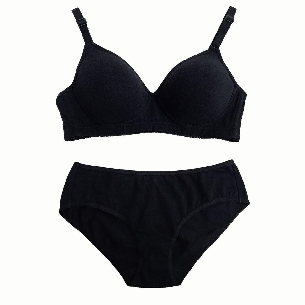 (T10 PRM2170) Bra dan Panty ( Celana Dalam ) Pierre Cardin Natural Cotton Set 607-60003B Lembut dan