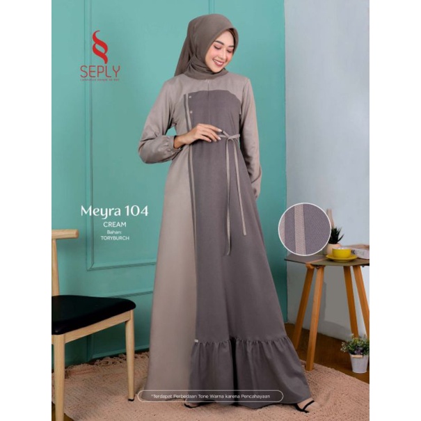 GAMIS SEPLY MEYRA 104 GREEN DAN CREAM