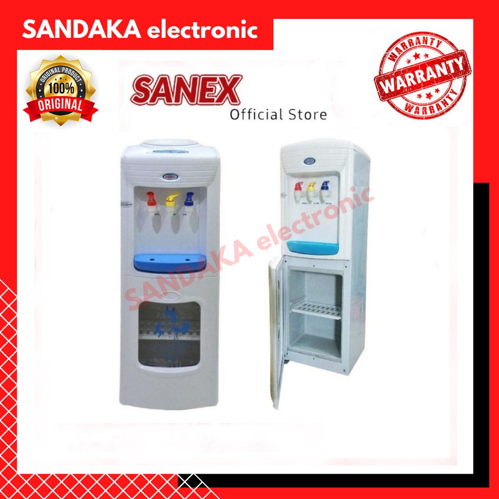 Sanex D-302 Water Dispenser 3 keran (Hot, Normal & Cold) - Dispenser Sanex - Dispenser 3 keran