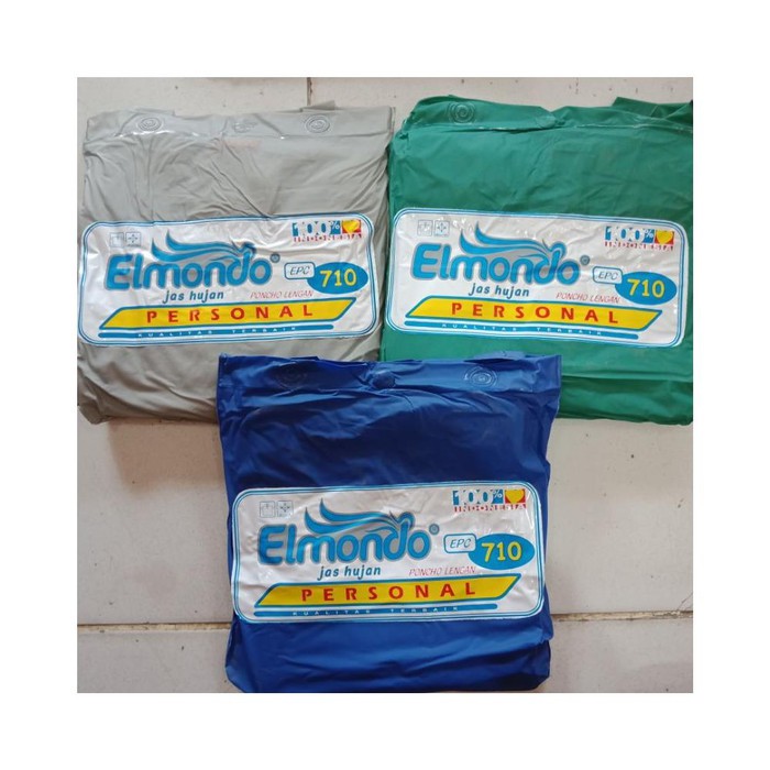 [TERLARIS] Jas Hujan ELMONDO Poncho Lengan Personal Setelan 710 Murah Dewasa Jaket Celana Stelan