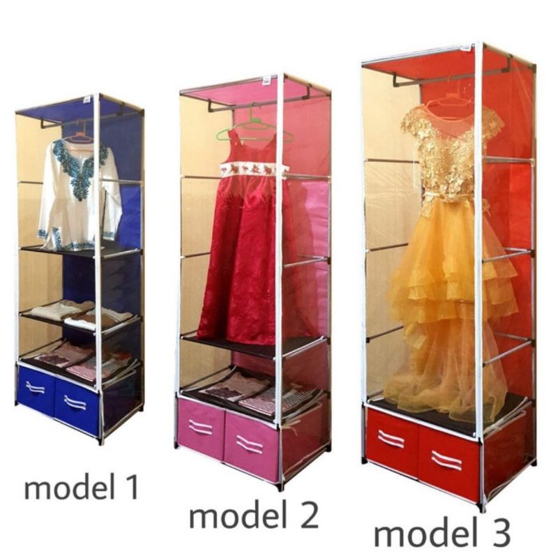 Lemari Pakaian Rak Gamis/Gamis Storage/Lemari Baju Transparant