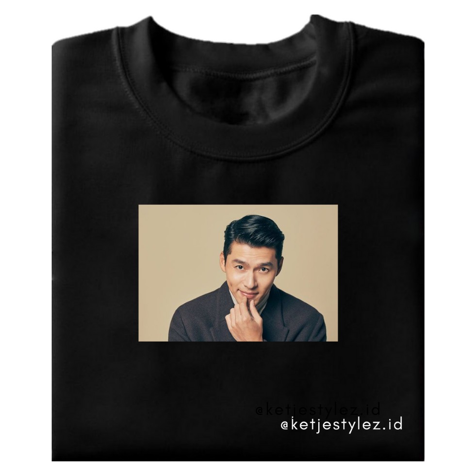 Kaos HYUN BIN / CLOY Crash Landing on You / Kaos Lengan Pendek Cewek Cowok / Artis Korea Drakor