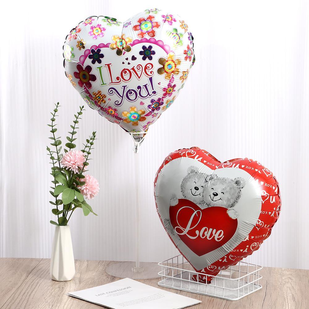 Nanas 5 Pcs 18 Inch Aluminium Foil Balon Romantis Dekorasi Pesta Pernikahan Nikmat Hari Valentine