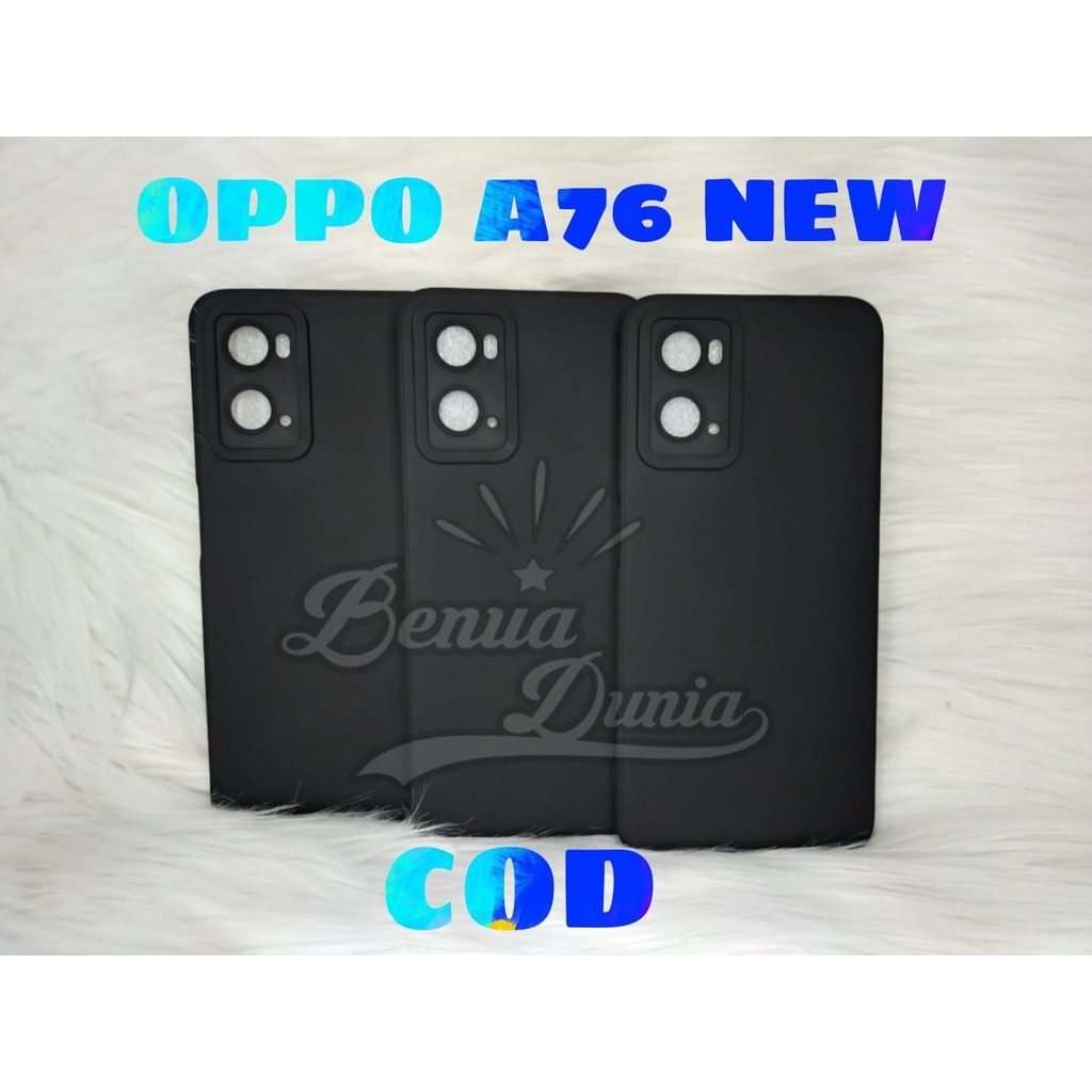 CASE BLACK OPPO A76 NEW // SOFCASE CANDY BABY CASE OPPO A76 NEW BLACK ONLY - BD