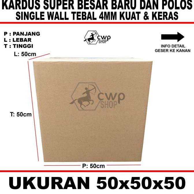 

Kardus/Box/Karton Polos UK50X50X50