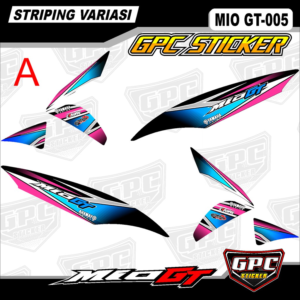 Striping sticker mio GT - Stiker setriping Variasi List Motor GPC-005