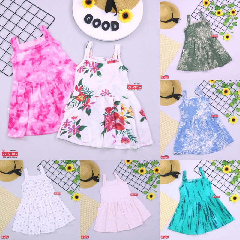 Dress Meymey uk 1-2 Tahun / Yukensi Balita Anak Perempuan Adem Dres Harian Murah Branded Motif Cewek kiosbalitaaprilia