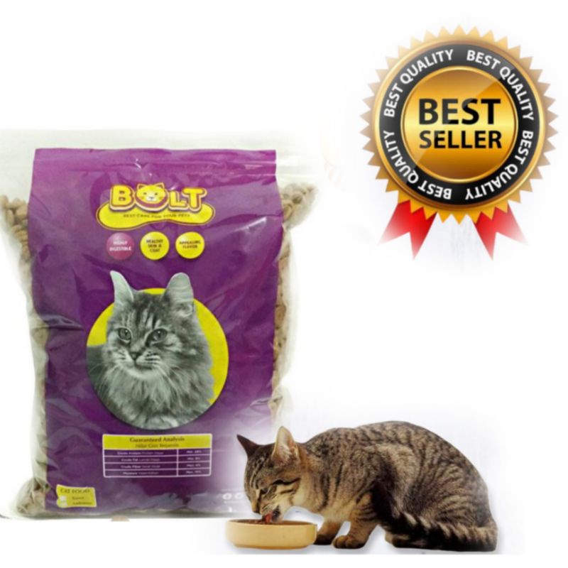 bolt tuna bentuk ikan pakan makanan kucing bolt 200gram