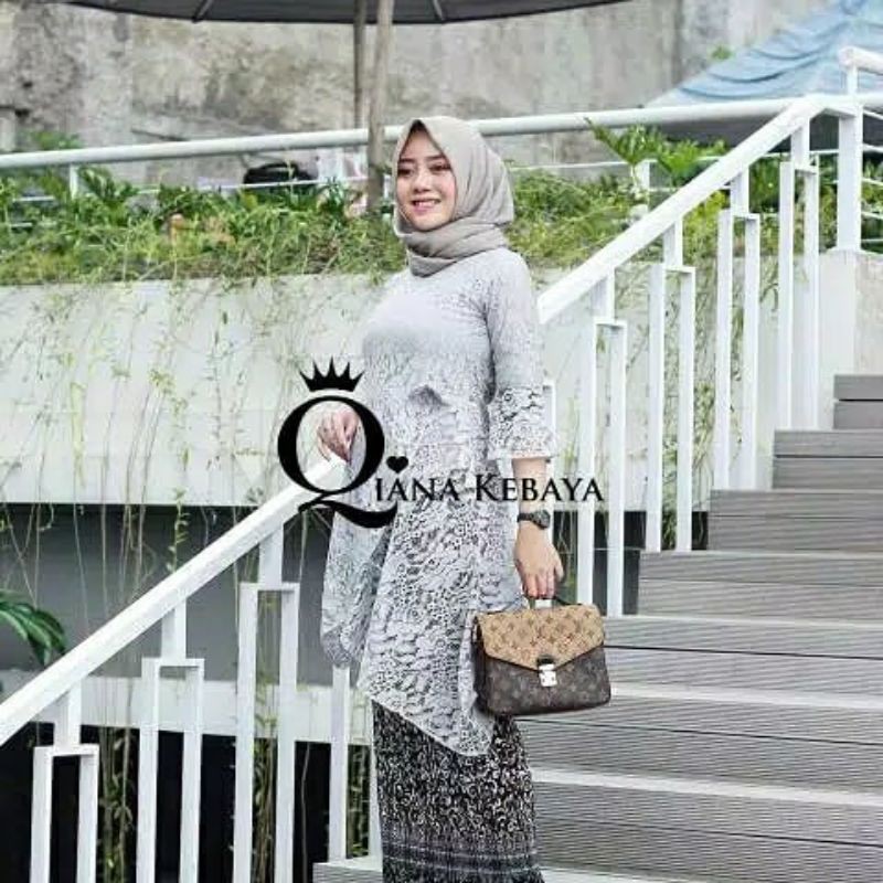 setelan kebaya srikandi rok plisket / kebaya wisuda / kebaya brokat