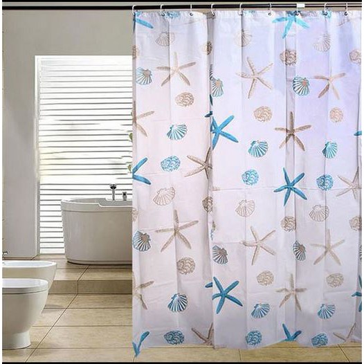 ❤ RATU ❤ Gorden Kamar Mandi | Tirai Gordyn Pintu | Shower Curtain | Korden Anti Air Motif Murah