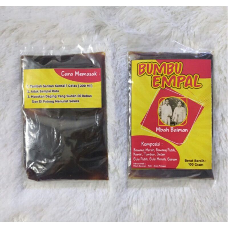 

BUMBU EMPAL NASI GANDUL ASLI PATI