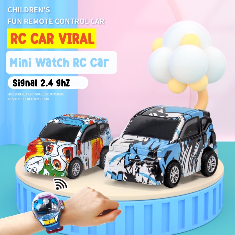 Mini Watch Jam RC Car Mainan Anak Mobil Jam Remote Control