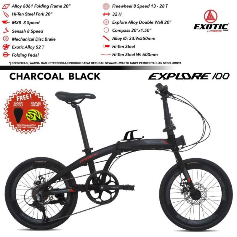 Sepeda Lipat Exotic 2026 Explore 100 20inch