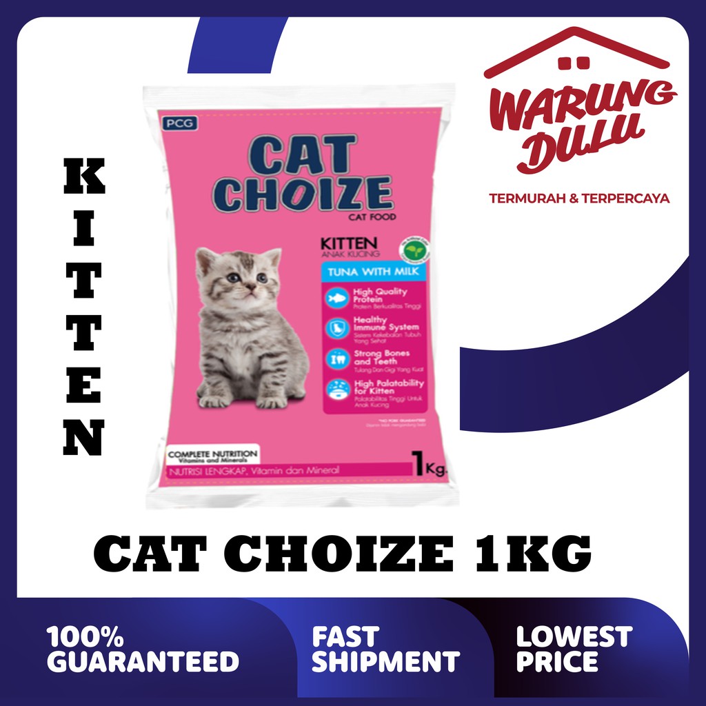 CAT CHOIZE KITTEN TUNA/SALMON 1KG