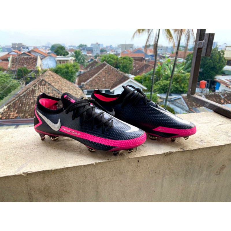 Sepatu Bola Nike Phantom GT Elite Black Pink Blast BNIB