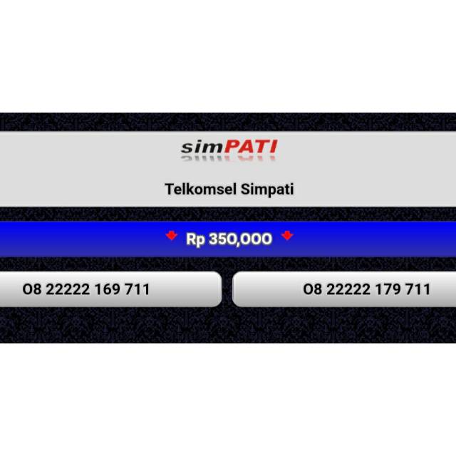 NOMOR CANTIK SIMPATI 0822222 XXXXX