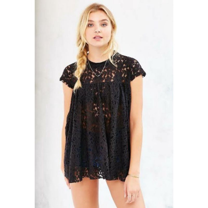 urban outfitters lace babydoll top