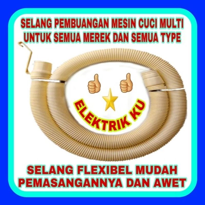 SELANG MESIN CUCI SELANG PEMBUANGAN MESIN CUCI DRAIN HOSE WASHING MACHINE  SELANG MESIN CUCI 2 TABUN