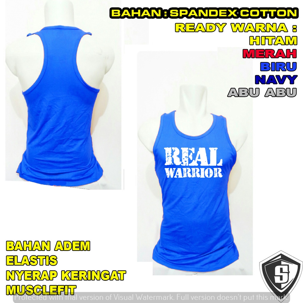Tangtop Gym Pria Tinju Real Warrior