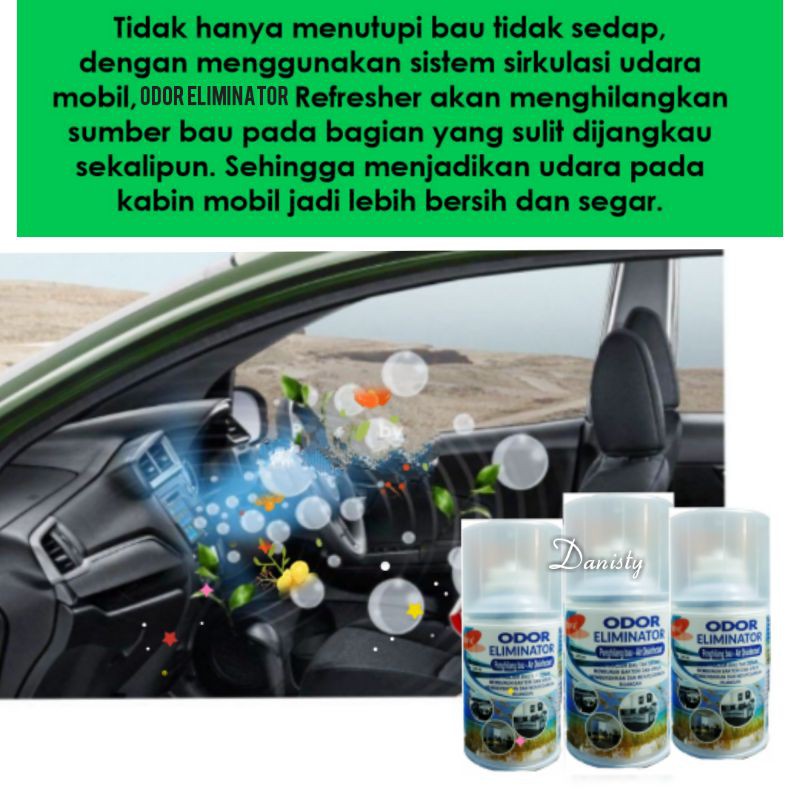 AIR REFRESHER ODOR ELEMINATOR  ANTI VIRUS DAN BAKTERI PENYEGAR KABIN MOBIL