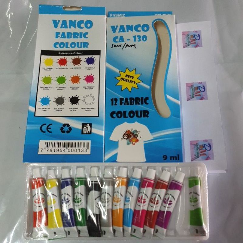 

VANCO FABRIC COLOUR CAT KAIN TEKSTIL ISI 12